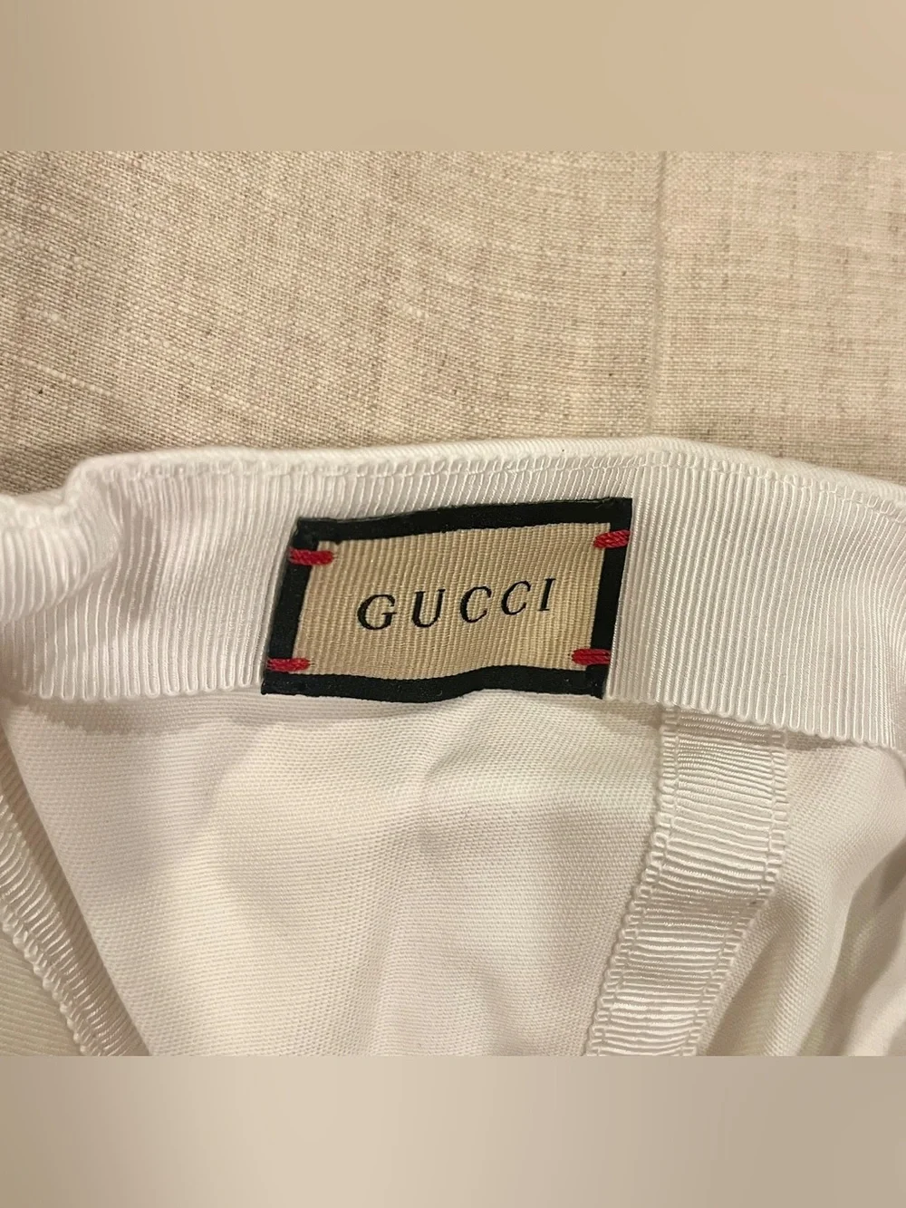 Gucci $590 Venice Embroidered Logo Baseball Cap
